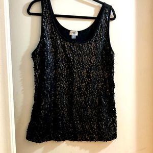 3 for $10 ❤️Old Navy Sz XXL Black Sequins Tank Top